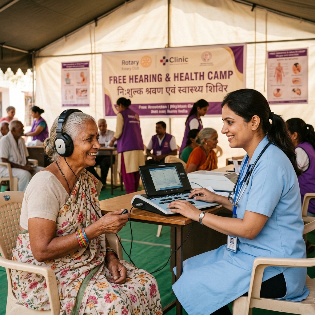 Hearing evaluation camp in Punjab